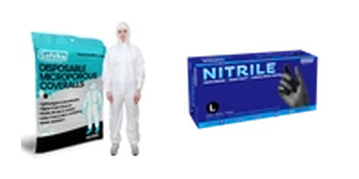 PPE products including protective coveralls and gear